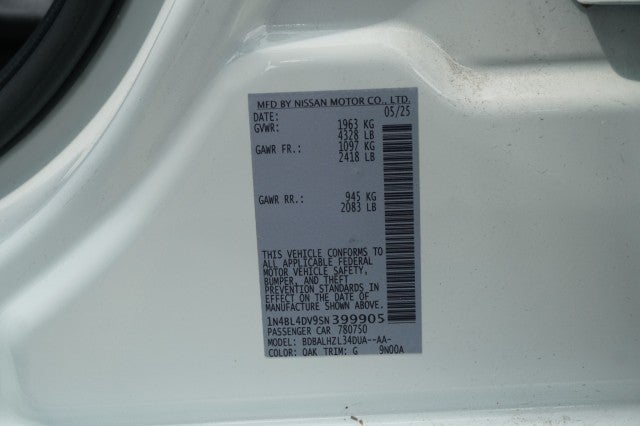2025 Nissan Altima SV