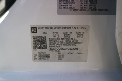 2022 Chevrolet Silverado 1500 Custom Trail Boss