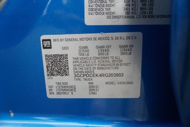 2024 Chevrolet Silverado 1500 Custom Trail Boss