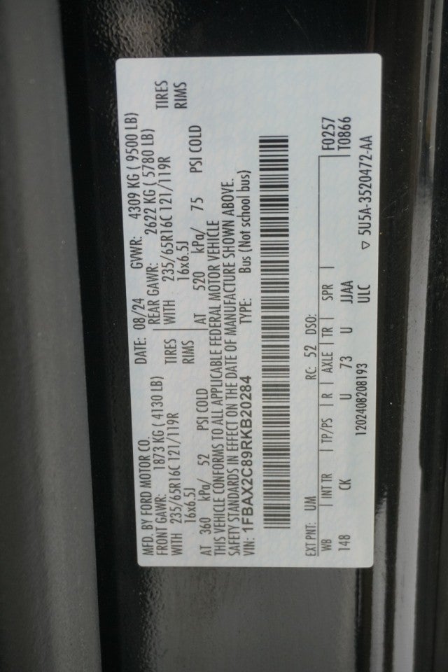 2024 Ford Transit Passenger Wagon XL