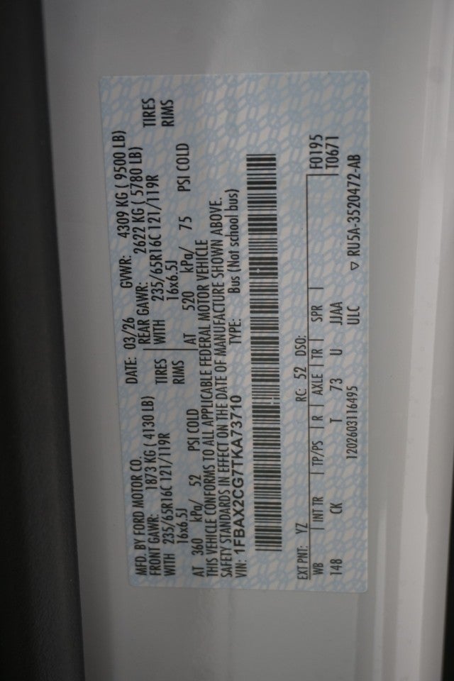 2026 Ford Transit Passenger Wagon XL