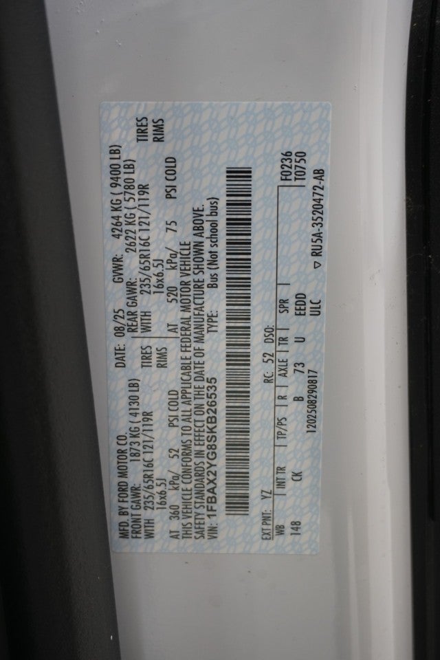 2025 Ford Transit Passenger Wagon XL