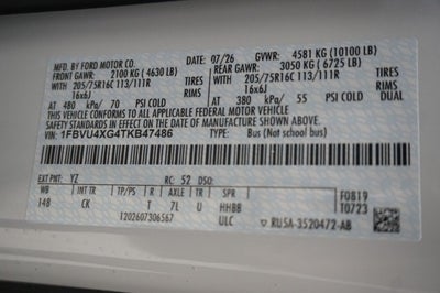 2026 Ford Transit Passenger Wagon XL