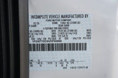 2027 Ford F-750 Straight Frame Base