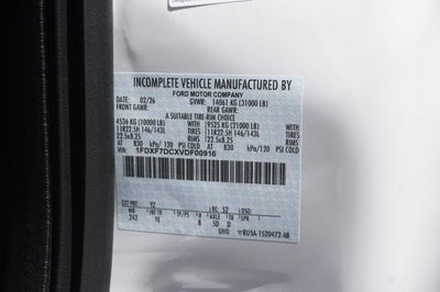 2027 Ford F-750 Straight Frame F-750 SD Diesel Straight Frame