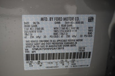 2027 Ford Explorer Active w/200A Pkg
