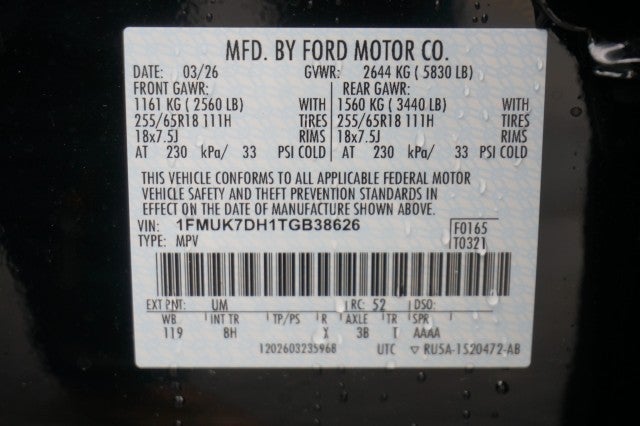 2026 Ford Explorer Active w/200A Pkg