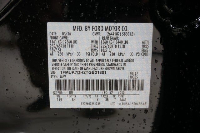 2026 Ford Explorer Active w/100A Pkg