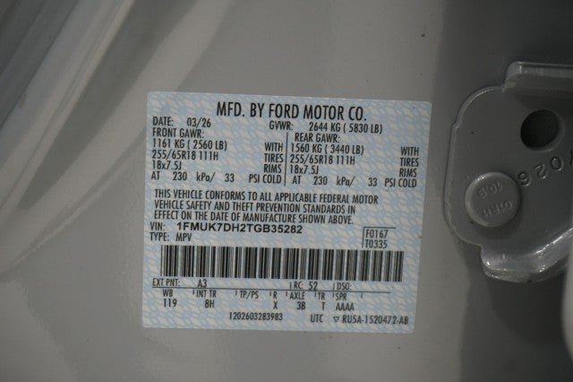 2026 Ford Explorer Active w/100A Pkg
