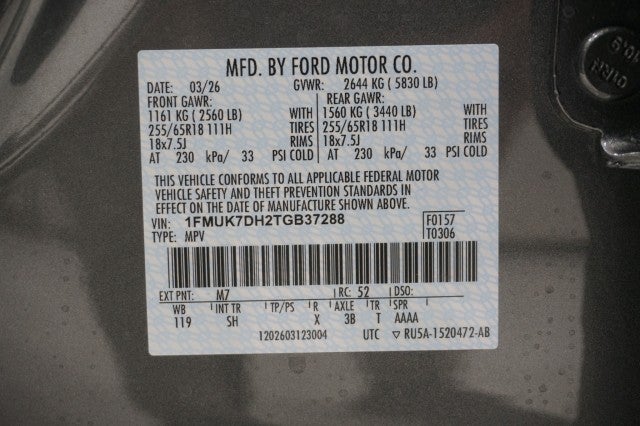 2026 Ford Explorer Active w/200A Pkg