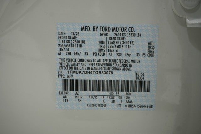 2026 Ford Explorer Active w/200A Pkg