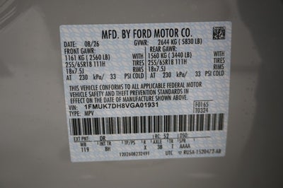 2027 Ford Explorer Active w/200A Pkg