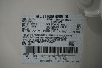 2026 Ford Explorer Active w/200A Pkg