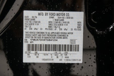 2026 Ford Explorer Active w/200A Pkg