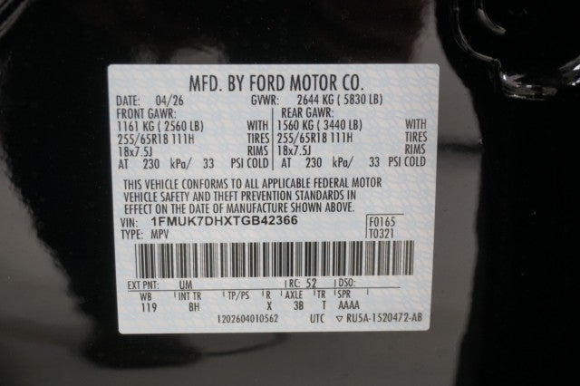 2026 Ford Explorer Active w/200A Pkg