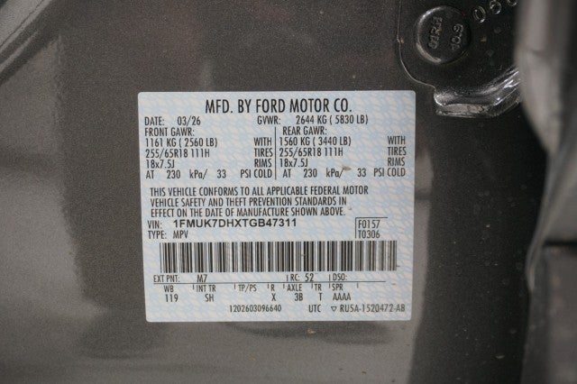 2026 Ford Explorer Active w/200A Pkg