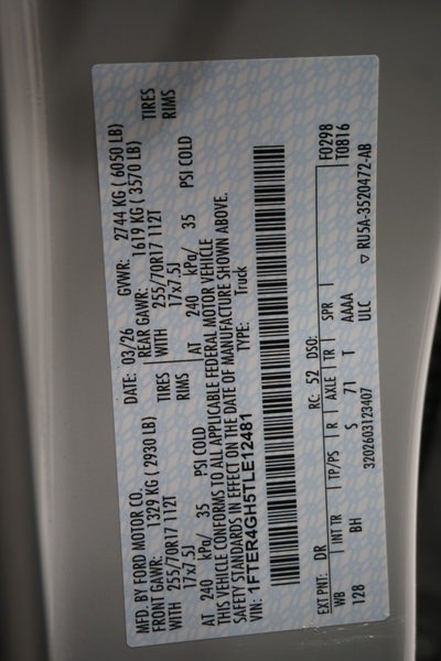 2026 Ford Ranger XLT