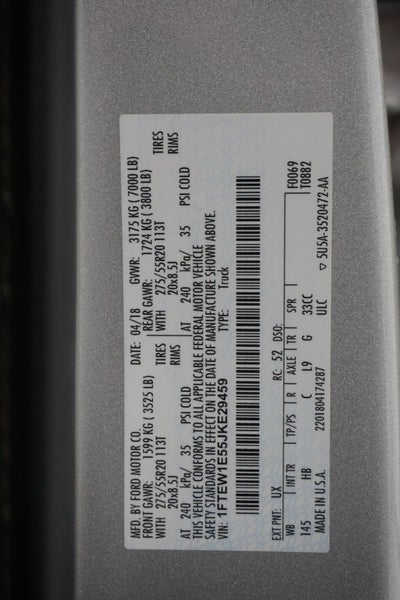 2018 Ford F-150 LARIAT