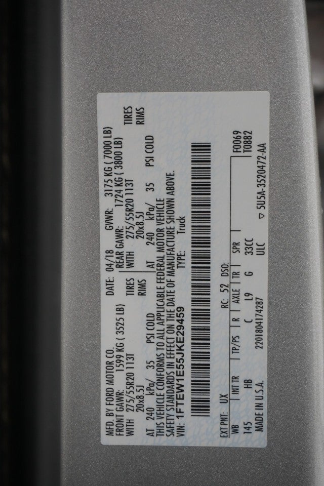 2018 Ford F-150 LARIAT