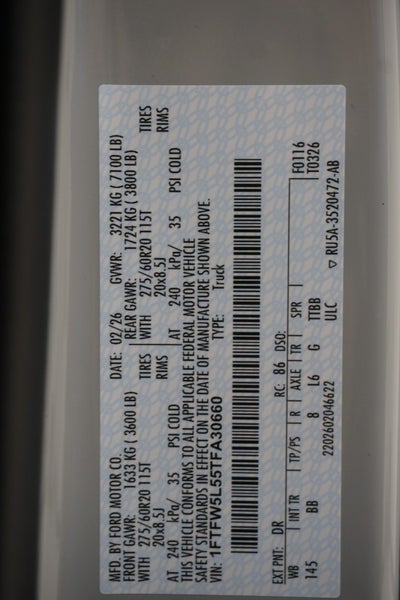 2026 Ford F-150 Black Widow