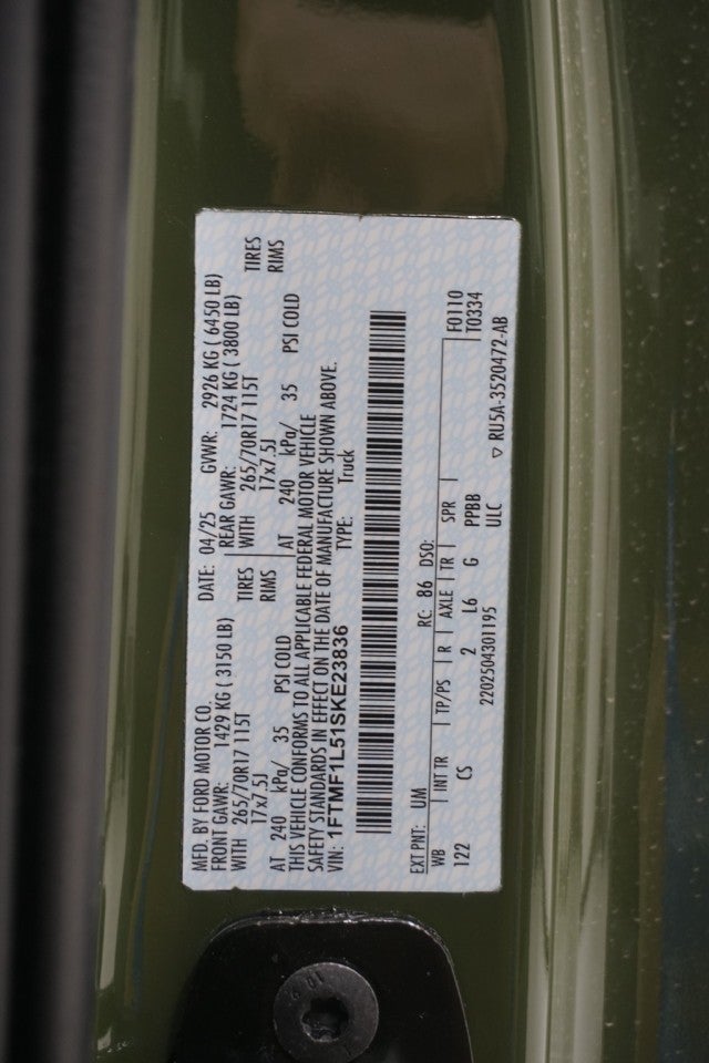 2025 Ford F-150 Black Widow