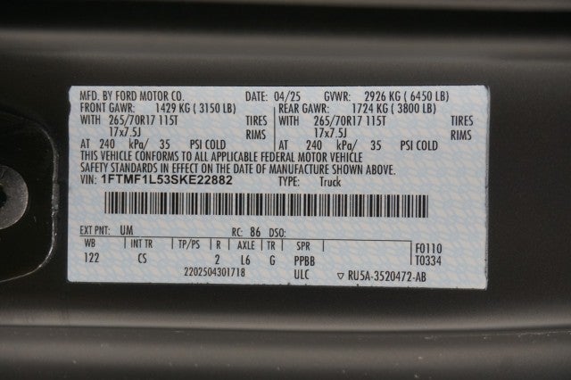 2025 Ford F-150 Black Widow