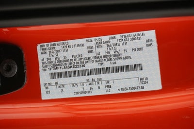 2025 Ford F-150 Black Widow