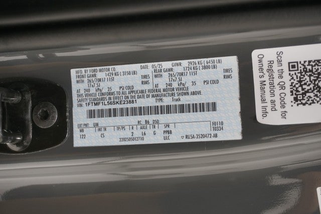 2025 Ford F-150 Black Widow