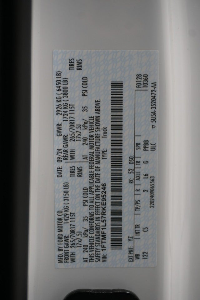 2024 Ford F-150 Black Widow