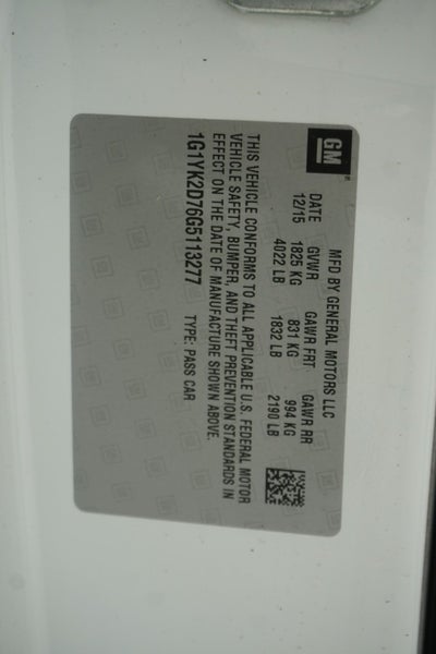 2016 Chevrolet Corvette Z51 2LT