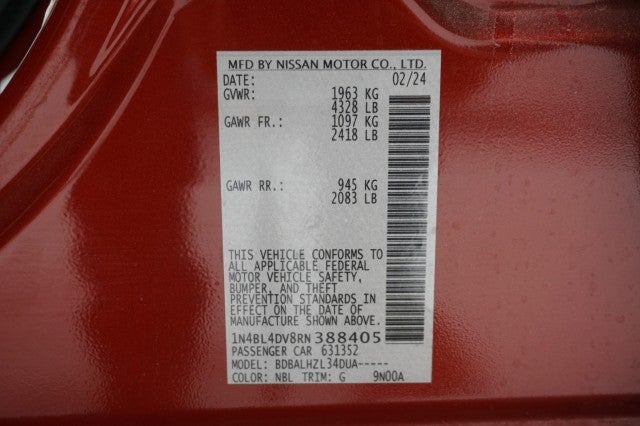 2024 Nissan Altima 2.5 SV