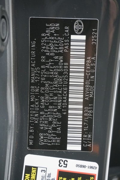 2026 Toyota Camry XSE