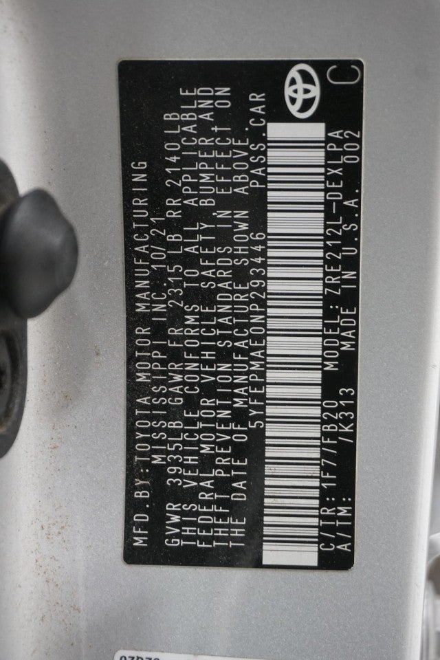 2022 Toyota Corolla LE